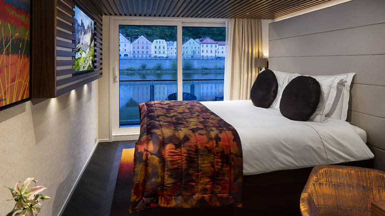 A stateroom onboard AmaMagna