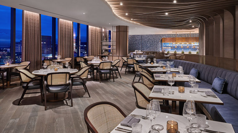 Bellpine is the property’s signature restaurant, and it offers excellent city views from its location on the 20th floor.