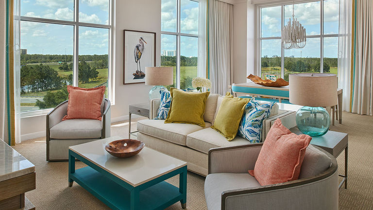 Deluxe suites at Gaylord Palms are ideal for families.