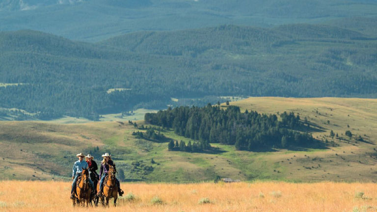 Enjoy horseback rides at The Ranch at Rock Creek, an all-inclusive luxury ranch in Montana. // © 2017 The Ranch at Rock Creek