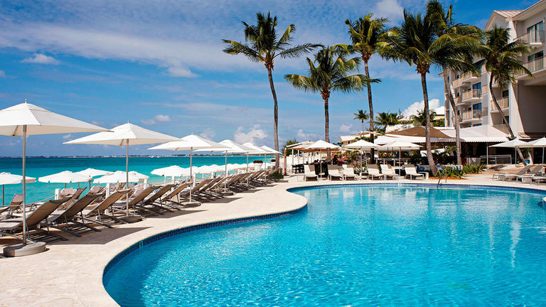 If clients aren't hopping in the sea, the property's oceanfront pool offers similarly lovely views.