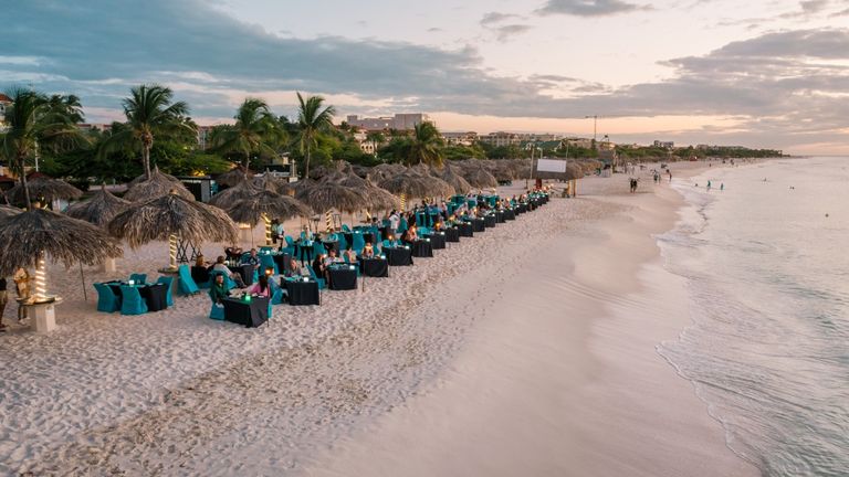 Passions on the Beach, a restaurant at Amsterdam Manor Beach, has a fresh menu and happy hour twice daily.