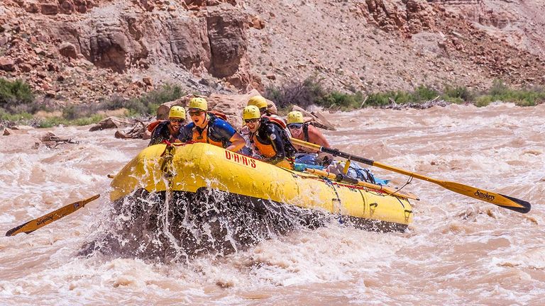 Rafting offers adventure while sticking with a self-contained group.