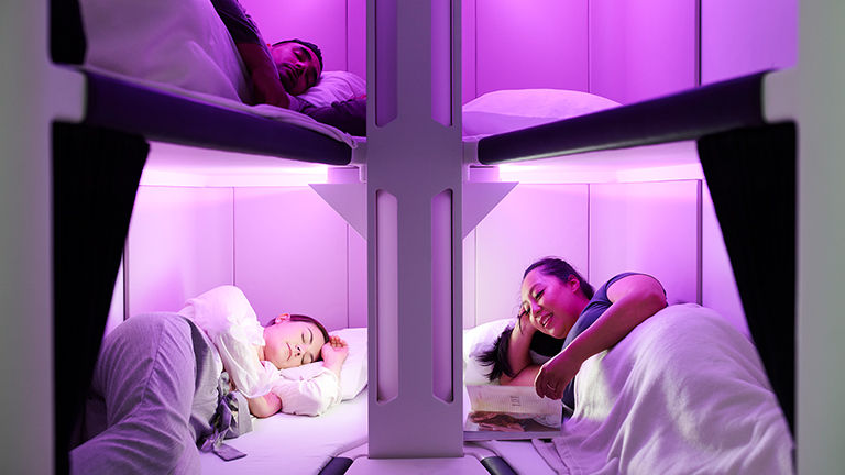 Skynest bunks will be available to book in four-hour periods.