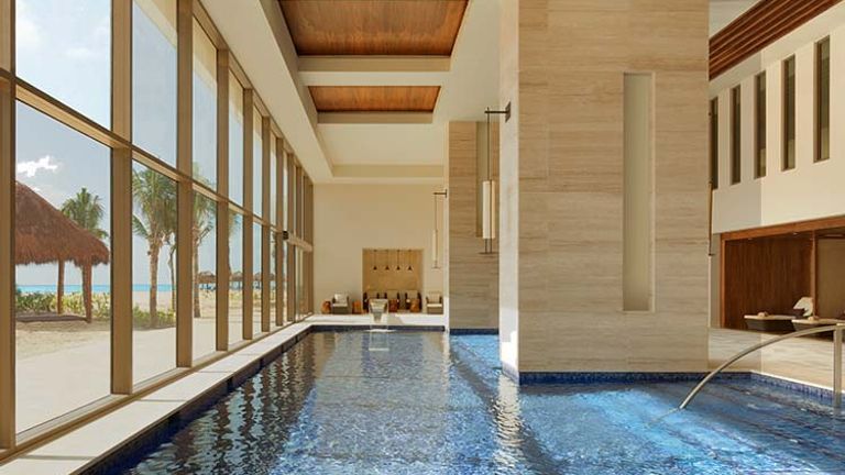 The beachfront Zen Spa is Maya-inspired. // © 2016 Hyatt Ziva Cancun