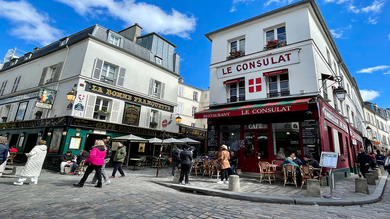 The charming former village of Montmartre.