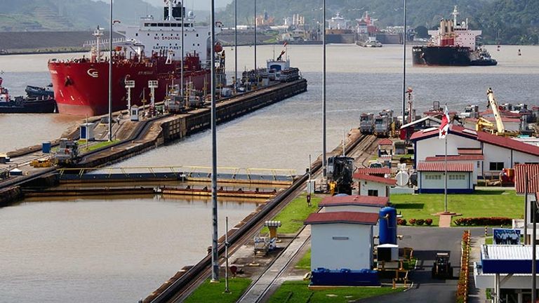 The Miraflores Locks form part of the Panama Canal. // © 2016 Zorianna Kit