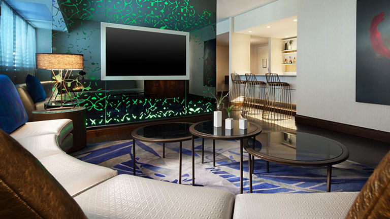 The W Los Angeles - West Beverly Hills recently emerged from a $25 million renovation that includes updates to its lobby, dining concepts and suites. // © 2016 W Hotels