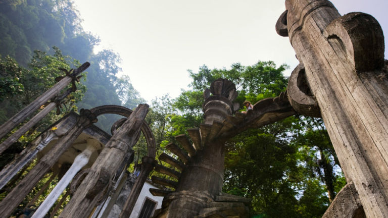 These stone structures can be found in Las Pozas art garden, in Huasteca Potosina, Mexico. // © 2016 Secretaria de Turismo del Estado de Chiapas