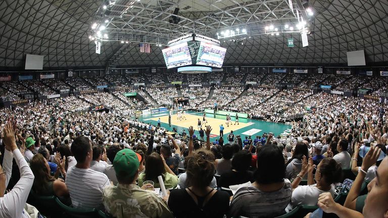 University of Hawaii volleyball games are popular with visitors and locals.