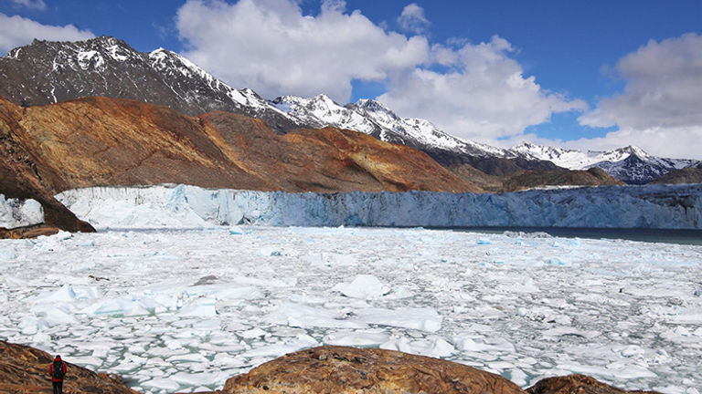 Viedma Glacier is the largest glacier in Argentina and can only be reached by boat. // © 2018 Mindy Poder