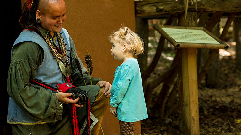 Visitors can learn about Native culture at Oconaluftee Indian Village in North Carolina.