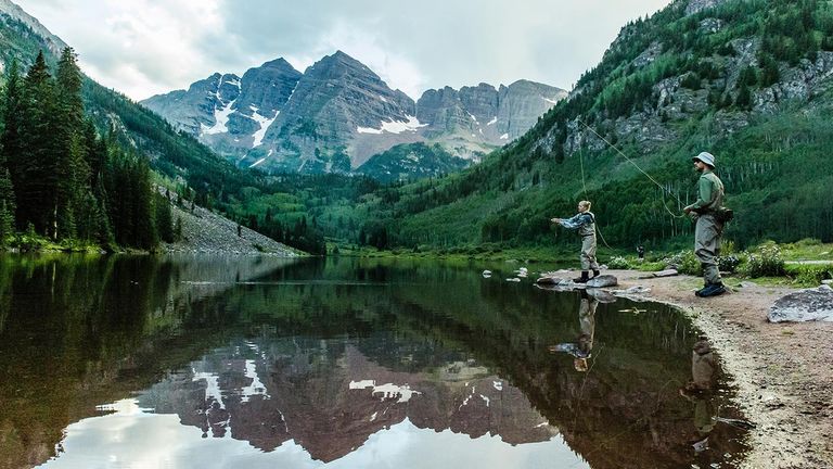 Water activities popular in Aspen include fishing, kayaking and stand-up paddleboarding.